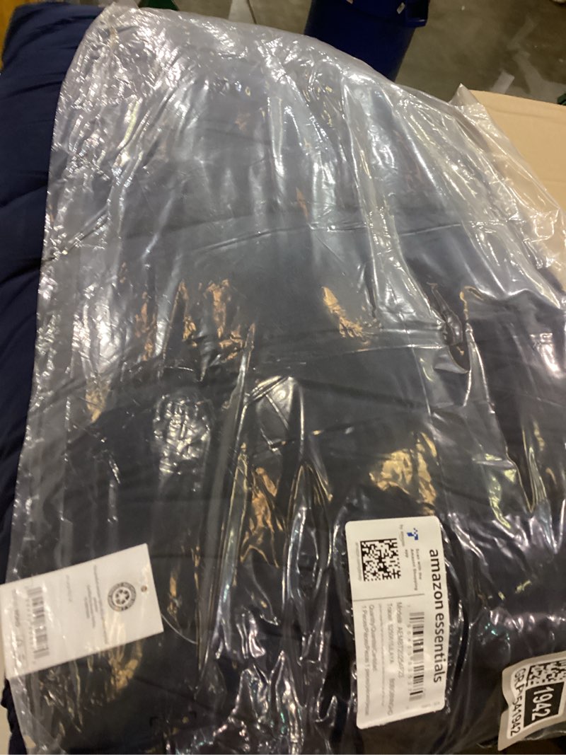 Amazon Essentials Men's Hooded Long Puffer Coat, Navy, 4X-Large Big Tall