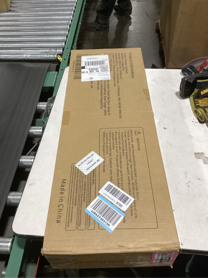 Condition photo showing New/Like New for MBQMBSS 2 Pack Toddler Bed Rail Guards for King and Queen Size Beds, Stable Protective Side Railing for Kids Children 77 Inch(2 Pack)