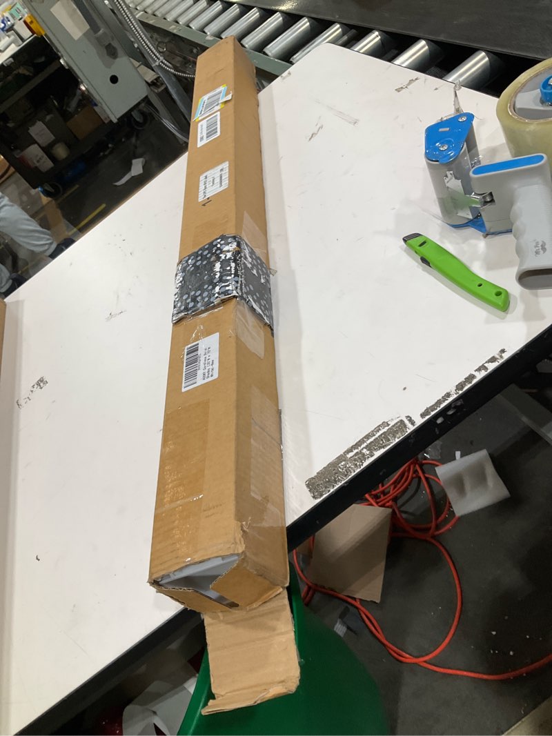 Condition photo showing As Is for AOSKY Cordless Roller Shades for Windows Light Filtering Shades with 5% Openness Solar Screen Semi Sheer Roller Blinds UV Protection for Office and Home. Easy to Install 35" W x 72" H (White) 35"W x 72"H White