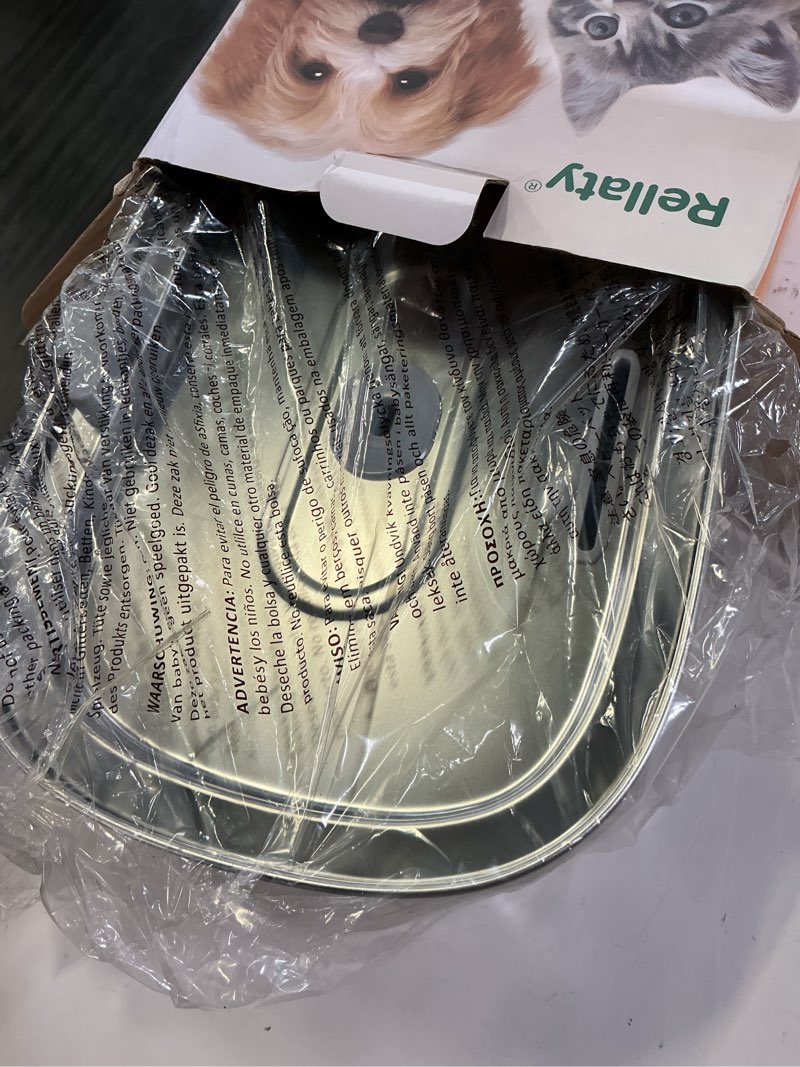 Condition photo showing New/Like New for cat water fountain stainless steel: 3.2l/108oz pet fountain water bowl dog drinking dispenser cat feeding & watering supplies animal metal kitty spout for cats inside with 4 replacement filters pet fountain + 4pcs filters + 1pc sponge