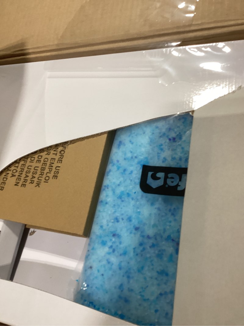 scoopfree by petsafe premium blue disposable crystal cat litter tray, pack of 6