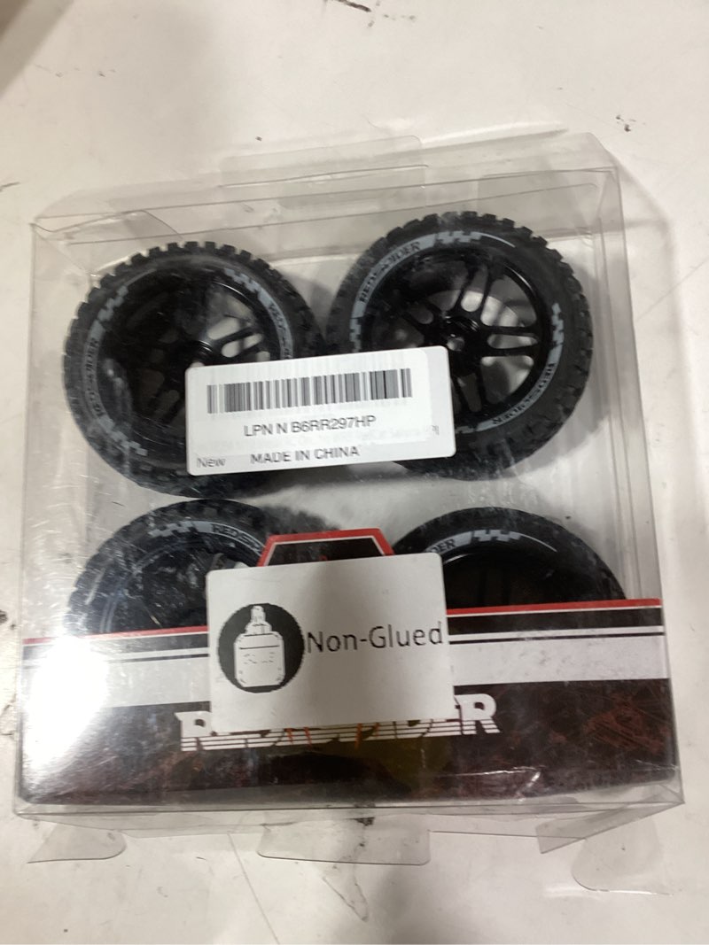 Condition photo showing Good Condition for 1/10 metal rc on-road wheel tires 2.95"od 5-spoke wheel hub and rally tires 12mm hex fit for 1/10 tamiya tt01 tt02 xv02 xv01 wltoys hsp kyosho wr8 redcat sakura hpi