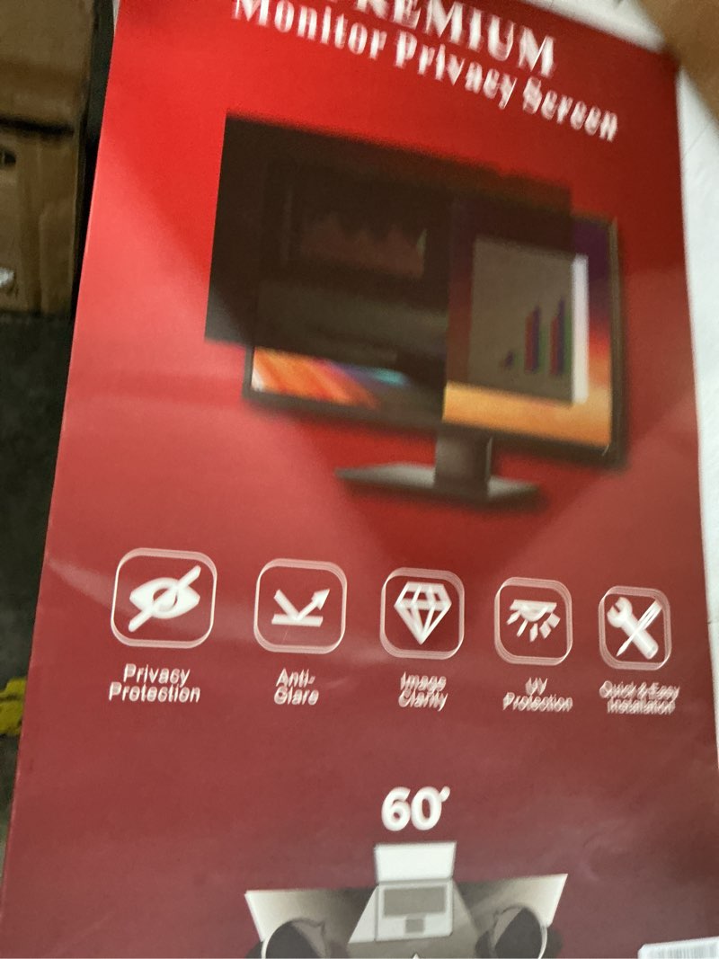 Condition photo showing New/Like New for 23.8 inch 16:9 computer privacy screen filter for monitor - privacy shield and anti-glare protector