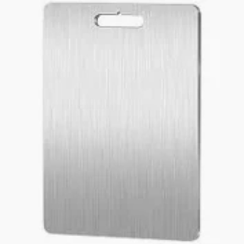 Stainless Steel Cutting Board for Kitchen, 304 Double Sided Heavy Duty Chopping Board, Food-Grade Ti