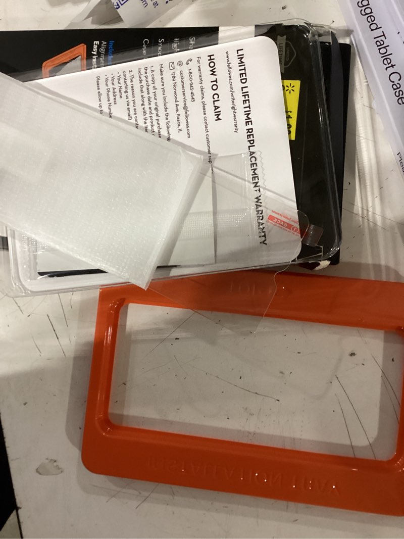 Condition photo showing Good Condition for duraglass tempered glass screen protector with quick installation tray for samsung galaxy a03s