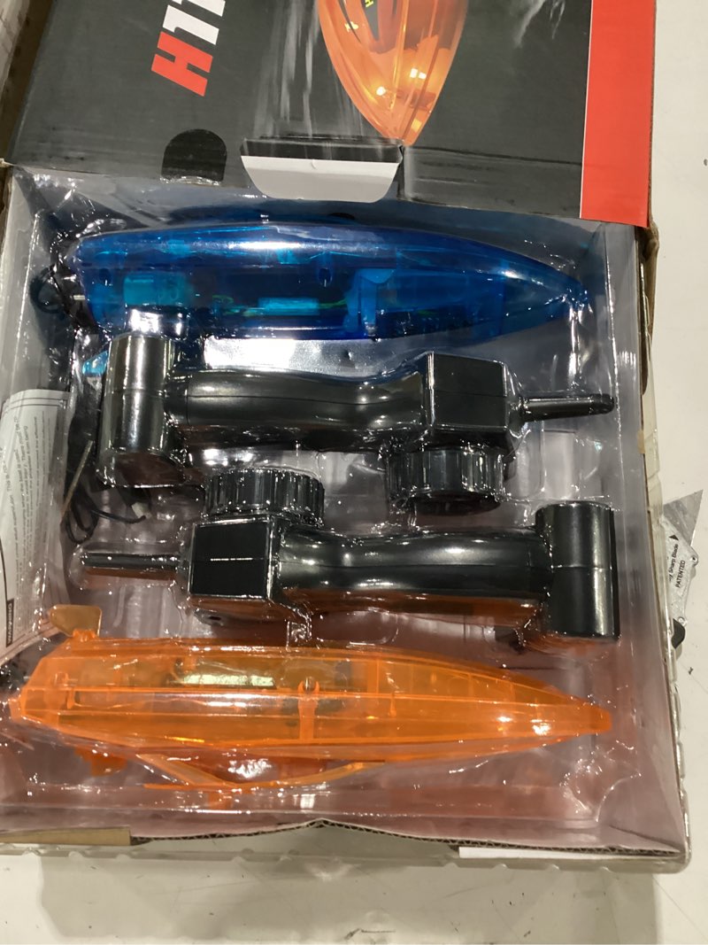 Condition photo showing Good Condition for rc boat kids remote control boats for pool water toys for lakes bathtub toy | 60mins play time, whole body waterproof, low battery alarm, rechargeable battery,2.4ghz, out of range alert, led light, 2pack