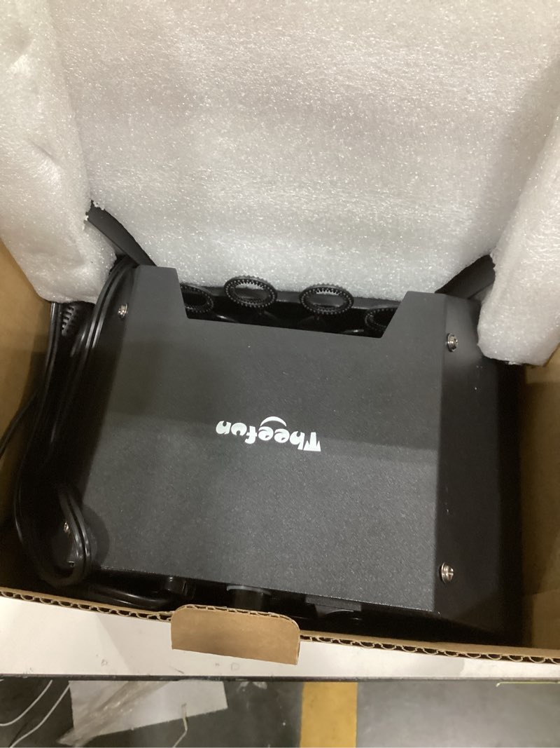 Condition photo showing Good Condition for Theefun Bubble Machine: Remote Control 750ML Metal Bubble Blower Machine with High Output, Plug-in Automatic Bubble Maker Bubble Toys for Parties Wedding Birthday Indoor Outdoor Use with AC Adapter