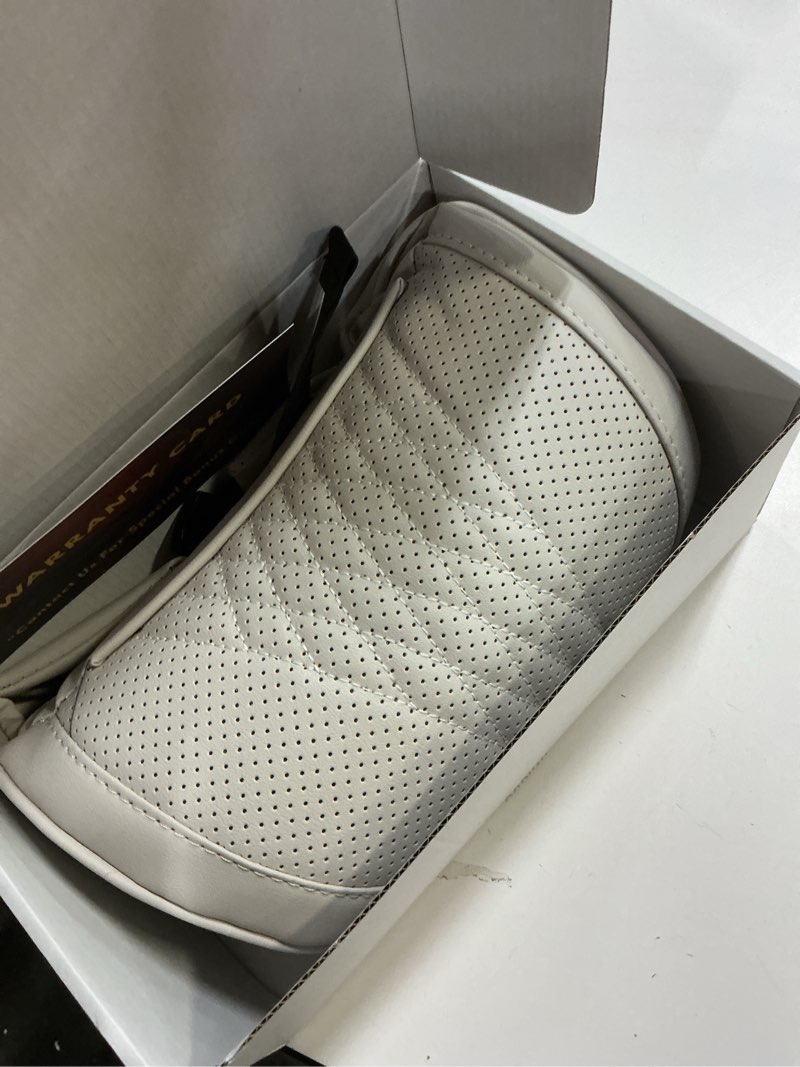 Condition photo showing Good Condition for Car Headrest Neck Pillow Support Memory Foam Ergonomic Design Accessory for Driving Seat Fatigue Relief Compatible with Model S X 3 Y & Cybertruck - 1 Piece B. White Ver. 3