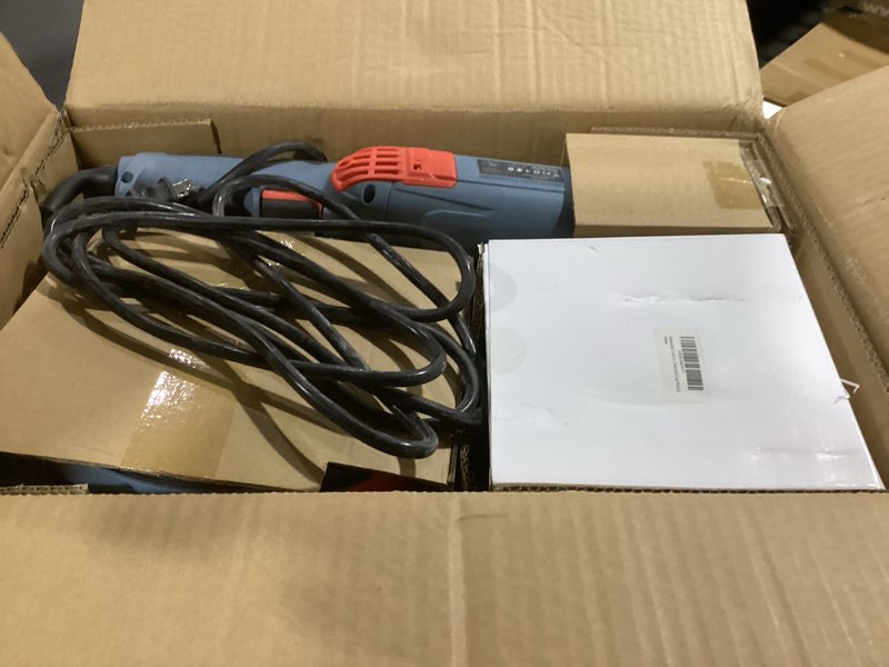 Condition photo showing As Is for 7 Inch Concrete Grinder Set, with Dust Extraction Shroud and Diamond Grinding Wheel, Tile Adhesive Removal Machine