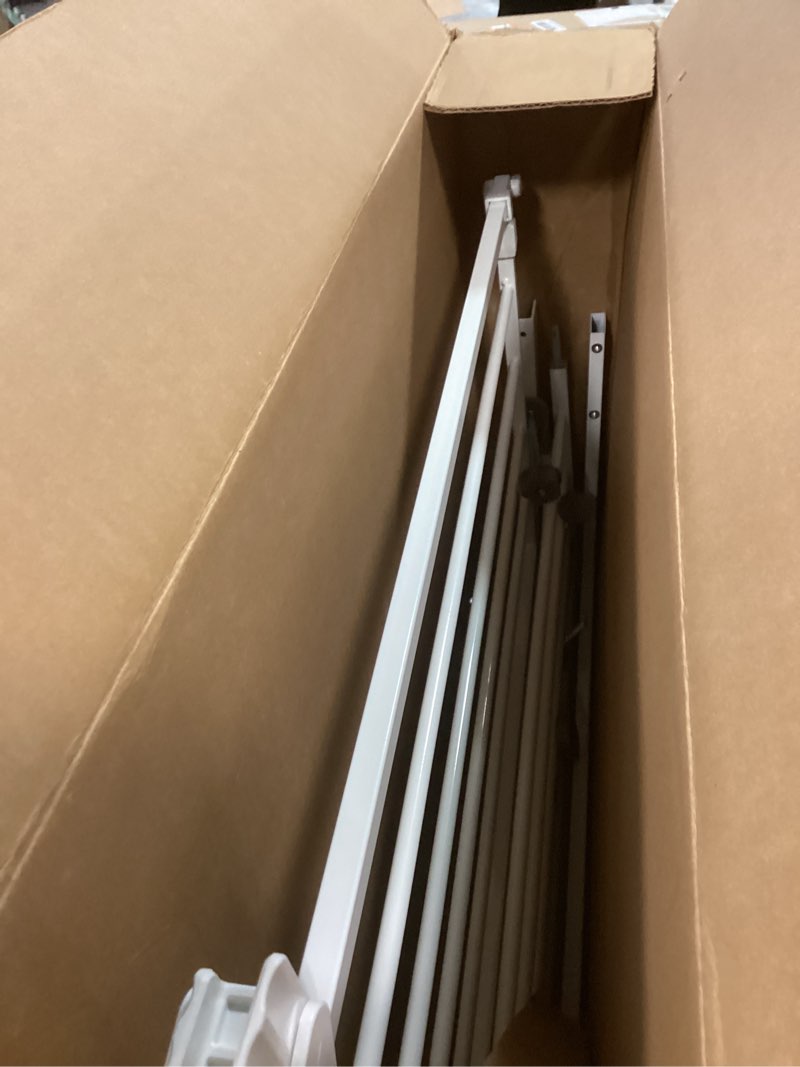Condition photo showing New/Like New for Regalo Easy Step 49-Inch Extra Wide Baby Gate, Includes 4-Inch and 12-Inch Extension Kit, 4 Pack of Pressure Mount Kit and 4 Pack of Wall Mount Kit White 29-49"W x 30"H