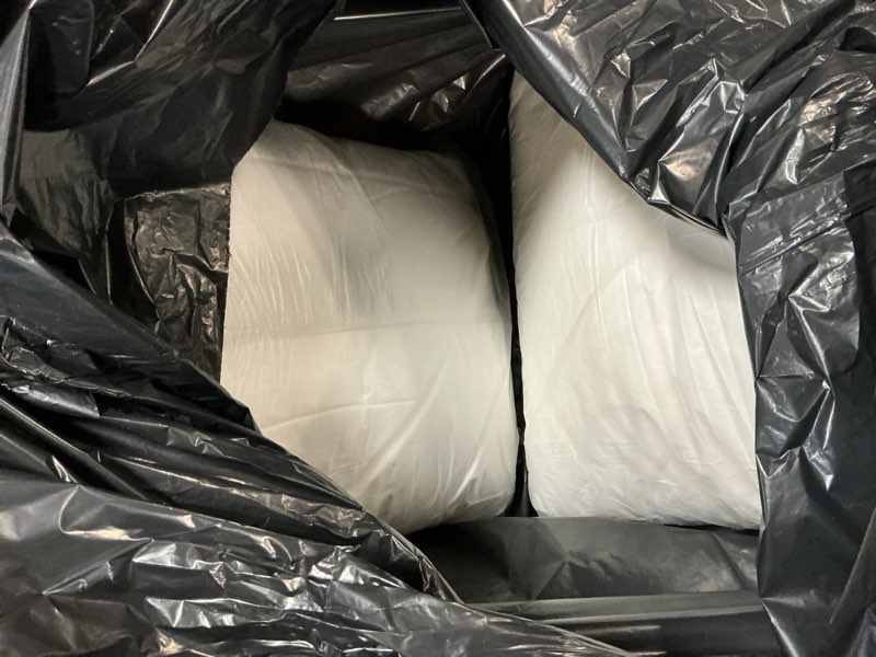 Condition photo showing As Is for miulee 20 x 20 pillow inserts (set of 2) -throw pillows for couch sofa with 100% cotton covers
