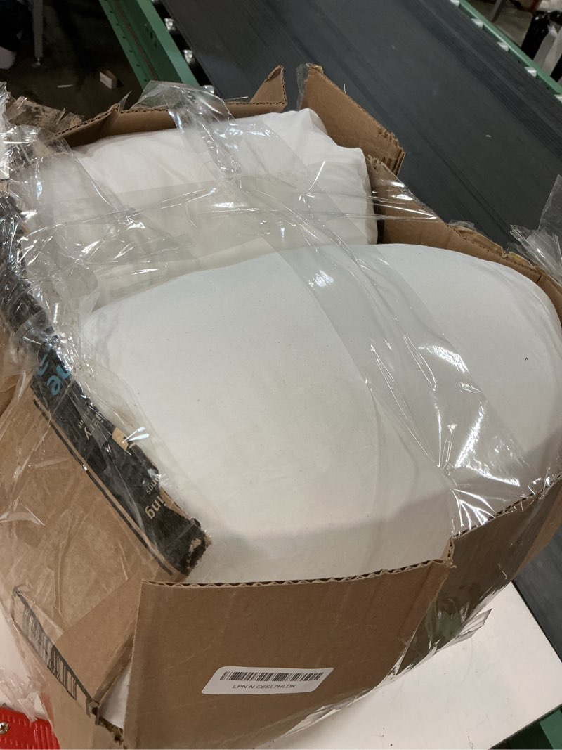 Condition photo showing Good Condition for serta hotel collection bed pillows king size set of 2, 400 thread count 100% cotton cover, medium support gusseted down alternative pillow for back, stomach or side sleepers, 18" x 34", white king(pack of 2)