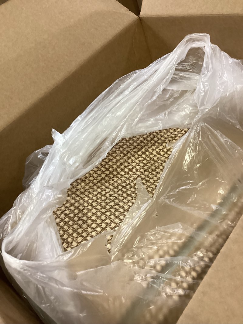 Condition photo showing Good Condition for KOZYFLY Long Runners for Hallways 2.6x12 ft Washable Kitchen Runner Non Slip Rubber Backed Hallway Rugs Cotton Entryway Runner Rug Floor Carpet for Indoor Hall, Backdoor, Kitchen, Tan/Orange/Brown 2'8" x 12' (Runner) Tan/Orange/Brown