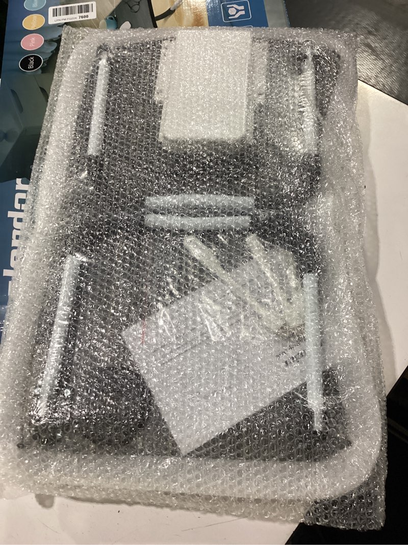 Condition photo showing New/Like New for slendor lap desk with tablet slot, foldable laptop table with storage drawer for bed?portable bed desk for laptop, computer tray with cup holder notebook stand reading holder for couch floor, black