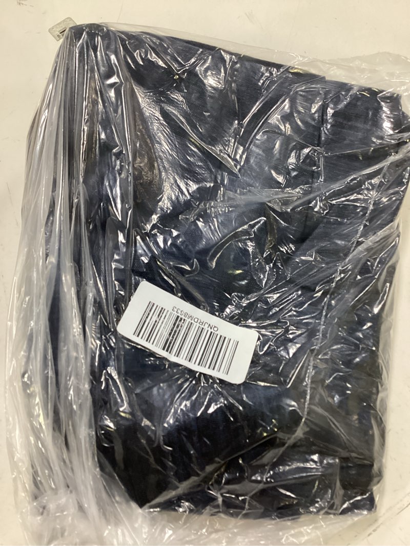 Condition photo showing Good Condition for raw silk curtain, 48x96, navy