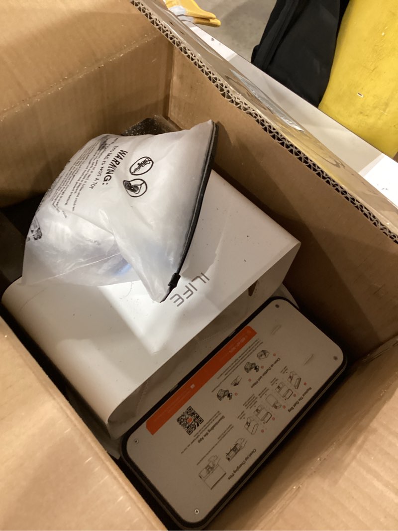 Condition photo showing As Is for ILIFE A12 Pro Robot Vacuum and Mop Combo, Self Emptying Station for 60 Days, LiDAR Navigation, Home Mapping, No-Go Zones, 2.4G WiFi/App/Alexa/Remote Control, for Hard Floors, 110V