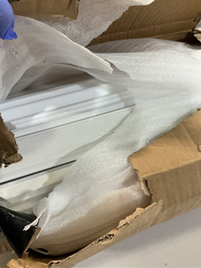 Condition photo showing Good Condition for Pangda 3 Set Peel and Stick Wall Molding Kit Inner and Outer Layer Style Premade Wainscoting Panel for Interior Wall Moulding Decor Accent Wall Molding (31x63inch+78x63inch) 3 31x63inch+78x63inch