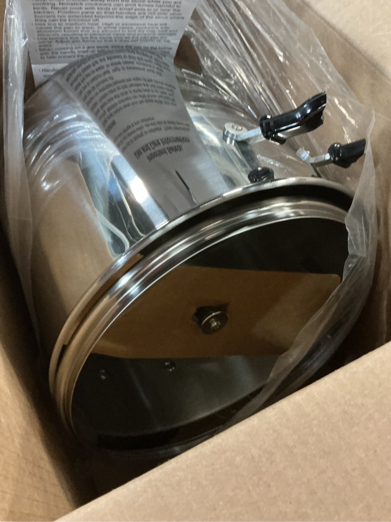 Condition photo showing As Is for Farberware Classic 11 Qt Stainless Steel Stockpot with Lid