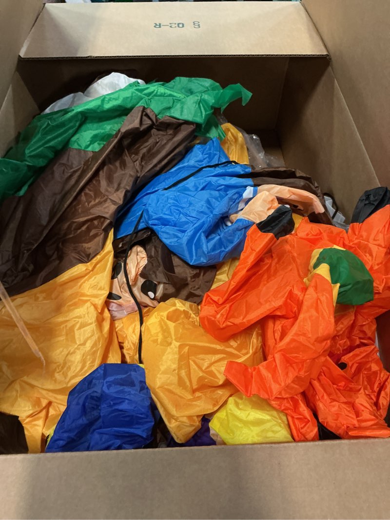 Condition photo showing As Is for 8FT Christmas Inflatables Nativity Scene Outdoor Decorations with LED Lights, Large Nativity Set, Blow Up Christmas Inflatable Decorations for Xmas Party Lawn 8FT Christmas Nativity Scene