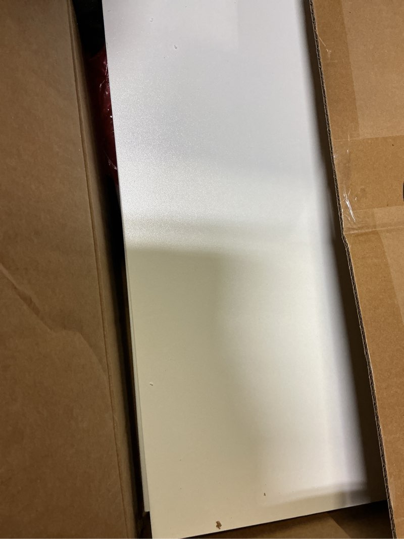 Condition photo showing Good Condition for Fluted Nightstands Set of 2, Modern Bedside Table with Drawer and Storage Shelf, Wood End Table Mid Century Night Stands for Bedroom Living Room Sofa Couch Office (White+Oak) White & Oak