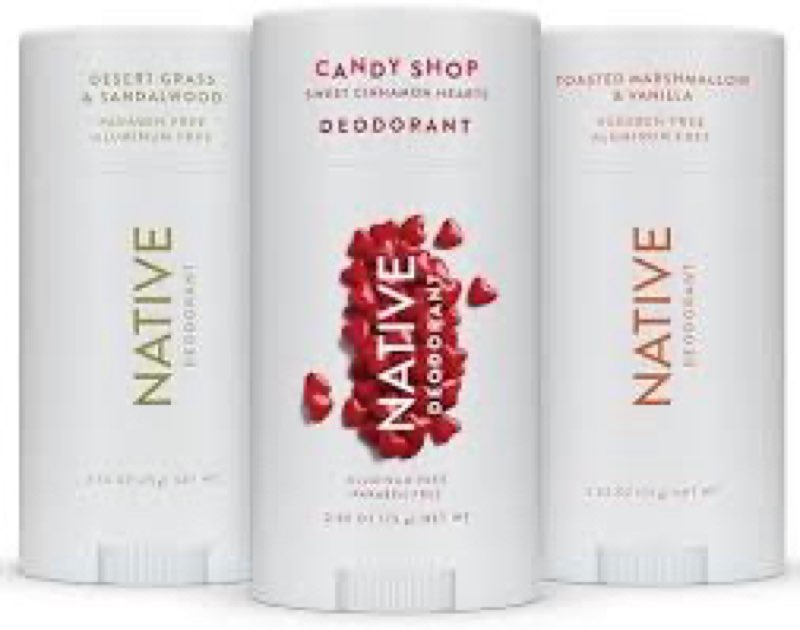 Native Deodorant |Natural Deodorant for Men, Seasonal, Aluminum Free with Baking Soda, Probiotics |Candy shop Sweet Cinnamo