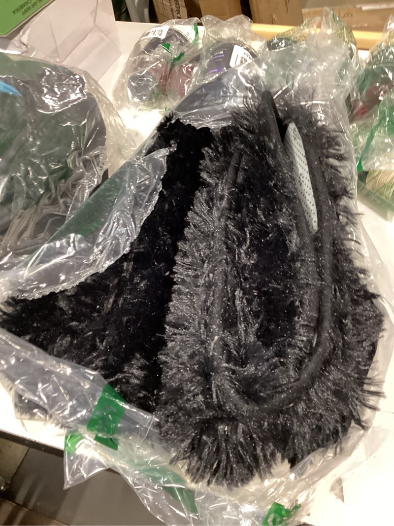Condition photo showing Good Condition for similar productyimobra chenille bathroom rugs non slip, extra thick soft absorbent bath rug, machine washable quick dry bath mat for bathroom floor, tub and shower, home decor accessories, 24x17, black black solid rectangular 24\" x 17\"