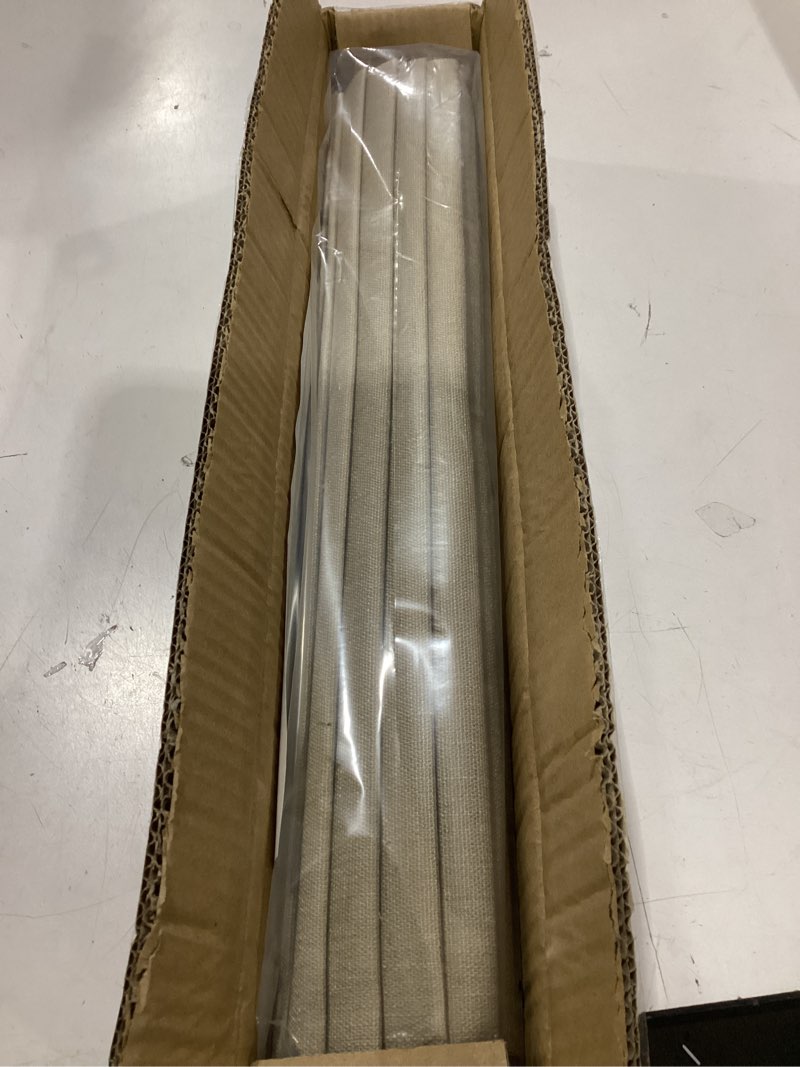 Condition photo showing Good Condition for unishades 100% blackout no tools no drill cordless roman shades for windows, size 19 3/4" w × 60" h (for windows 20" w × 60" h) blackout - beige blackout - beige 20" w × 60" h