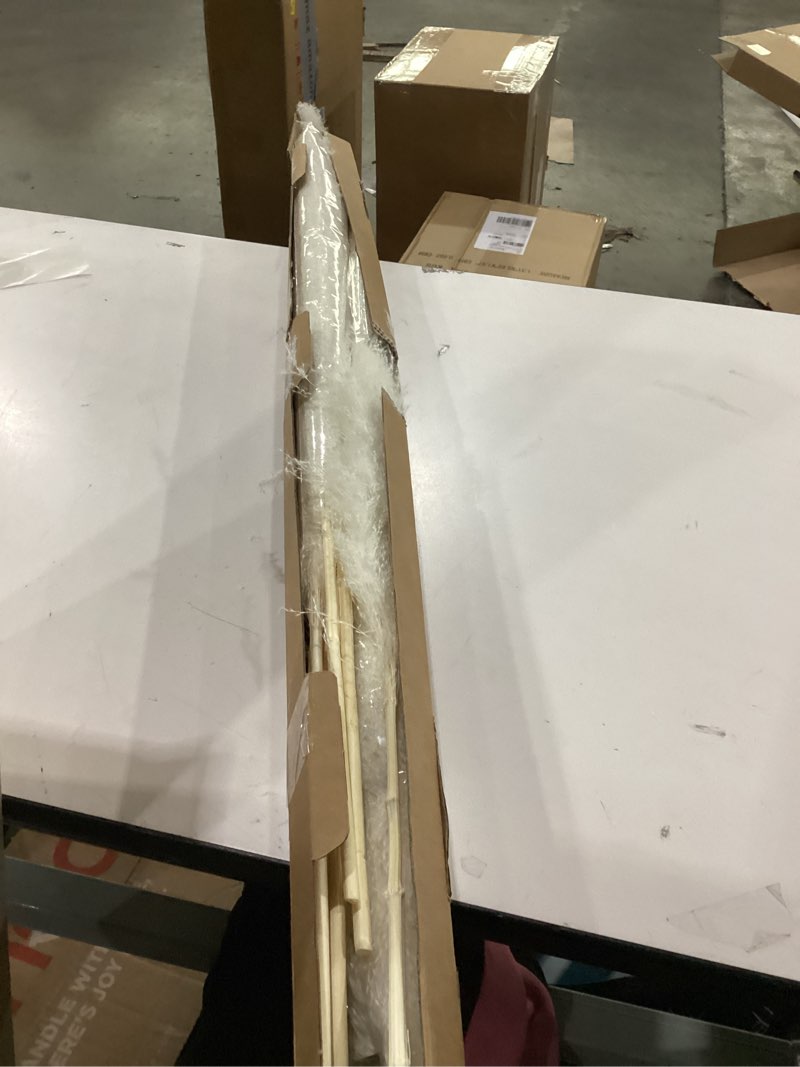 Condition photo showing As Is for 10 Stems 46" inch White Pampas Grass Decor Tall, Large Pompas Grass, Boho Neutral Home Decor Bouquet, Fluffy Pampass Grass for Floor Vase Wedding Floral Arrangements Wall Farmhouse Table Decor 10PCS 46inch White