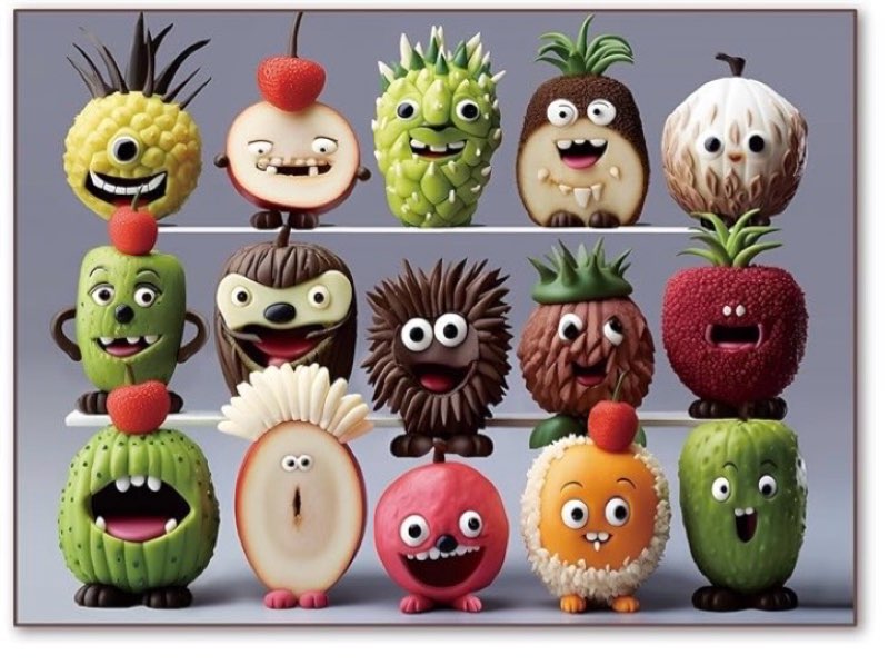 500 Pieces Jigsaw Puzzles for Adults and Teens and Kids Family Happy Games Puzzle Monster Series (Happy Fruits)