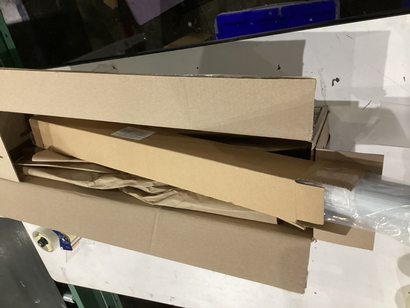 Condition photo showing Good Condition for LazBlinds No Tools No Drill Cordless Zebra Blinds for Windows, Dual Layer Light Control for Day and Night, Light Filtering Privacy Roller Blinds and Shades for Home, 25" W x 48" H, White White 25"W x 48"H