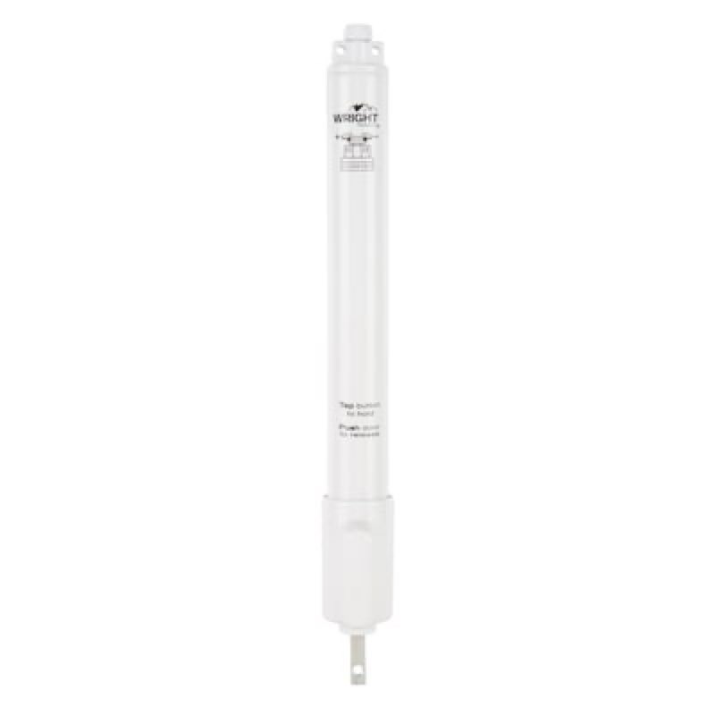 wright products 11.25-in e-z hold adjustable white aluminum hold open screen/storm door