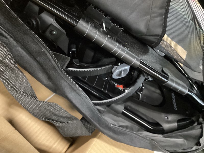 Condition photo showing Good Condition for Retrospec Drifter Snowshoes for Women & Men - Lightweight Aluminum Frame Snow Shoes with Double Ratchet Binding System, Heel Lifts & Carry Bag for All Terrain Hiking & Winter Sports Black Ice 30" Snowshoes