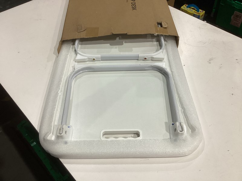 Condition photo showing Good Condition for Laptop Bed Desk, Foldable Lap Desk, Portable Lap Table, Laptop Stand with Cup Holder & Tablet Slot & Lifting Handle for Working Writing Drawing & Eating - White