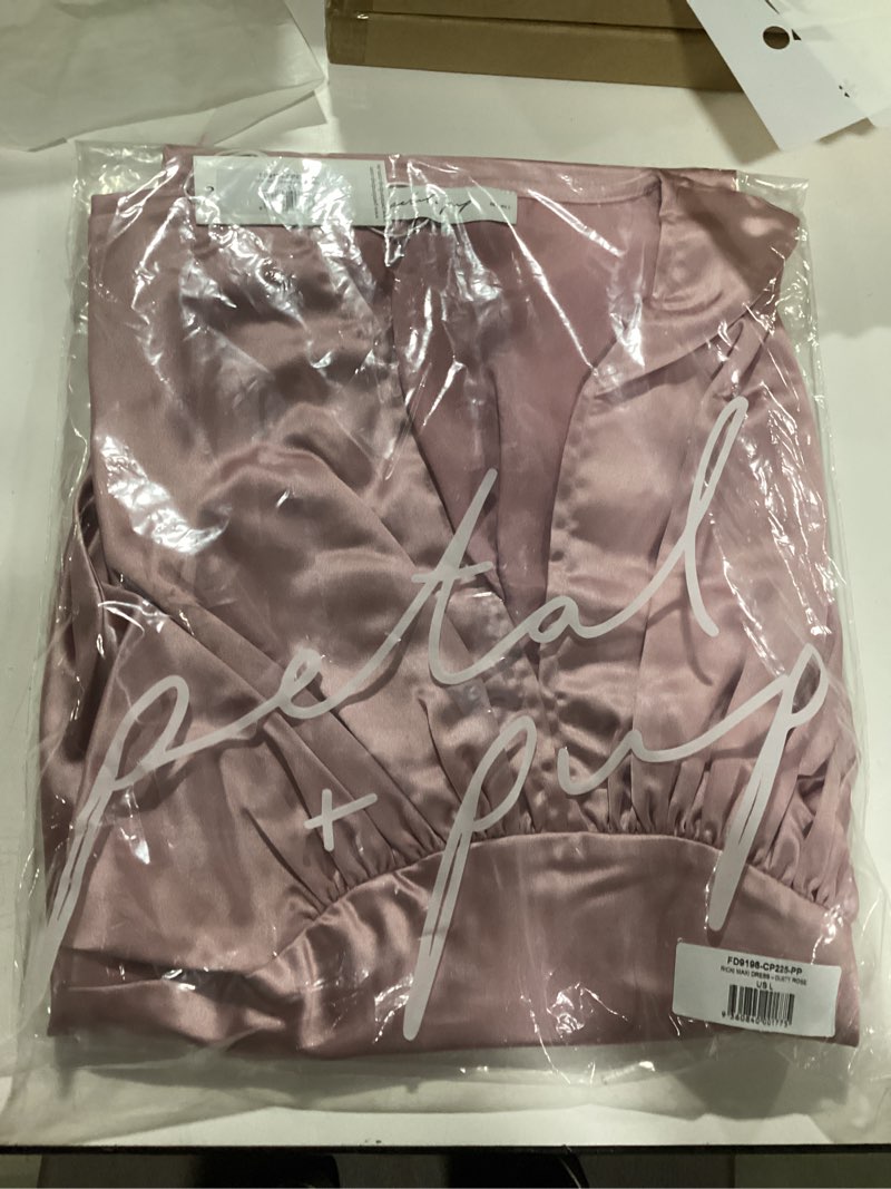 Condition photo showing Good Condition for Petal & Pup Womens Ricki Maxi Dress Large Dusty Rose