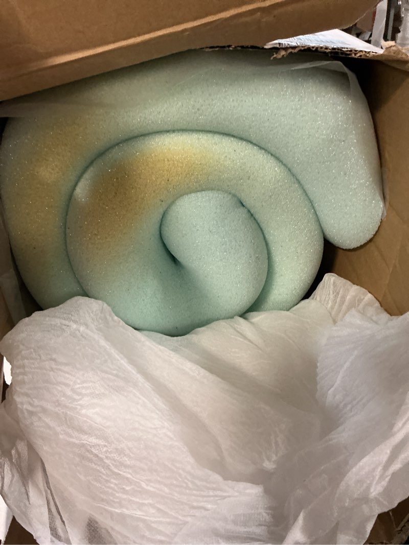 Condition photo showing As Is for LINENSPA Memory Foam Mattress Topper - 3 Inch Gel Infused Memory Foam - Plush Feel - Cooling and Pressure Relieving - CertiPUR Certified - Dorm Room Essentials - Twin Size Twin 3 Inch Classic Gel