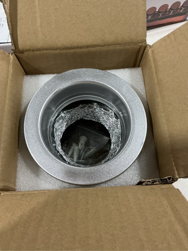 Condition photo showing Good Condition for magnetic dryer vent connector kit, quick-connect 4 inch dryer vent for tight laundry rooms, save up to 3–6 inches of space, strong magnetic hold, airtight seal, includes 3.3ft aluminum hose & 2 clamps