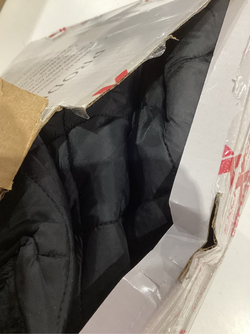 Condition photo showing As Is for warm and cozy winter stroller cover for baby - waterproof bunting bag with soft fleece lining and universal fit for strollers - protective footmuff blanket for ultimate comfort in wind, rain & snow black