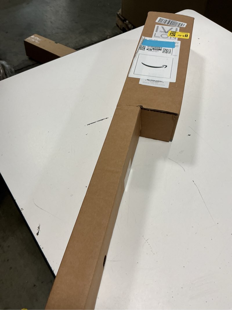 Condition photo showing New/Like New for ivilon drapery treatment window curtain rod - square design 1 1/8 rod. 28 to 48 inch. black 28 to 48 in.