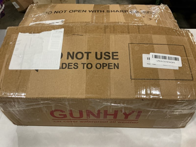 Condition photo showing New/Like New for gunhyi 16 layers car cover waterproof all weather, heavy duty outdoor car cover universal fit sedan toyota camry, tesla model 3, honda accord, nissan altima, kia k5/stinger, hyundai sonata etc.