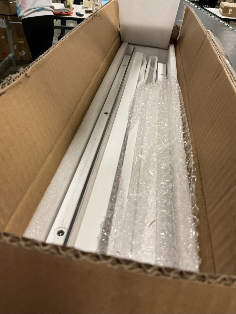 Condition photo showing Good Condition for Window Cat Perch Catio, Wood Cat Window Box, Window Catio for Indoor Cats. Suitable Single Hanging Window with an Inner Diameter of The Window Frame with A Net Opening Width of 24-35 in?White? White frame + acrylic