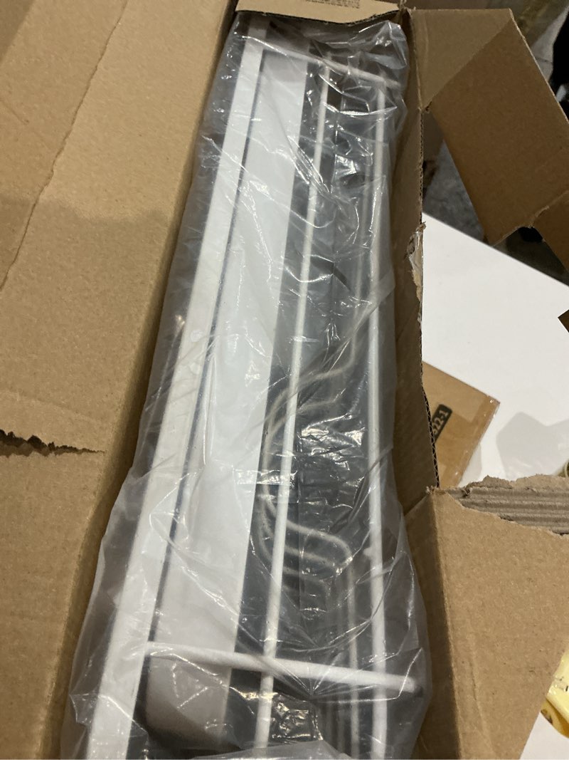 Condition photo showing Good Condition for Stainless Steel Dish Drying Rack for Kitchen Counter, Sink Organization and Storage Essentials with Silverware & Utensil Holder, Home and Apartment Decor, 12''W x 15.5''L, White White Standard - 12"W x 15.5"L