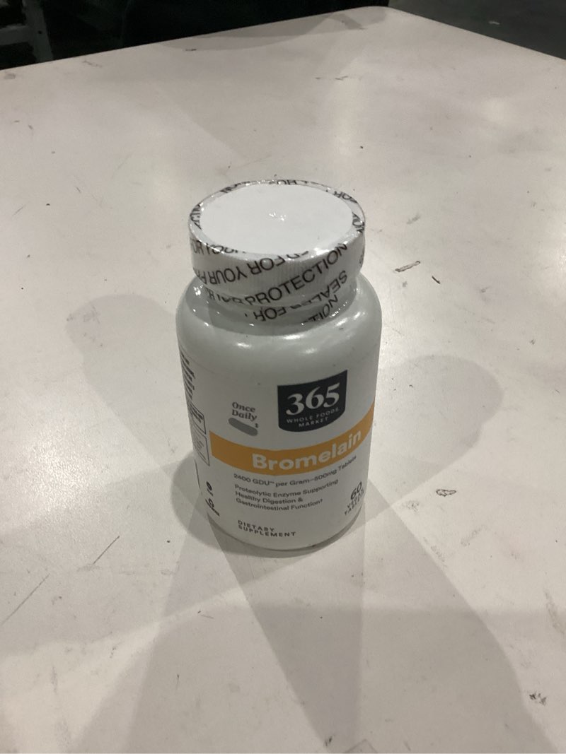 Condition photo showing New/Like New for Whole Foods Market, Bromelain, 60 CT 60 Count (Pack of 1)