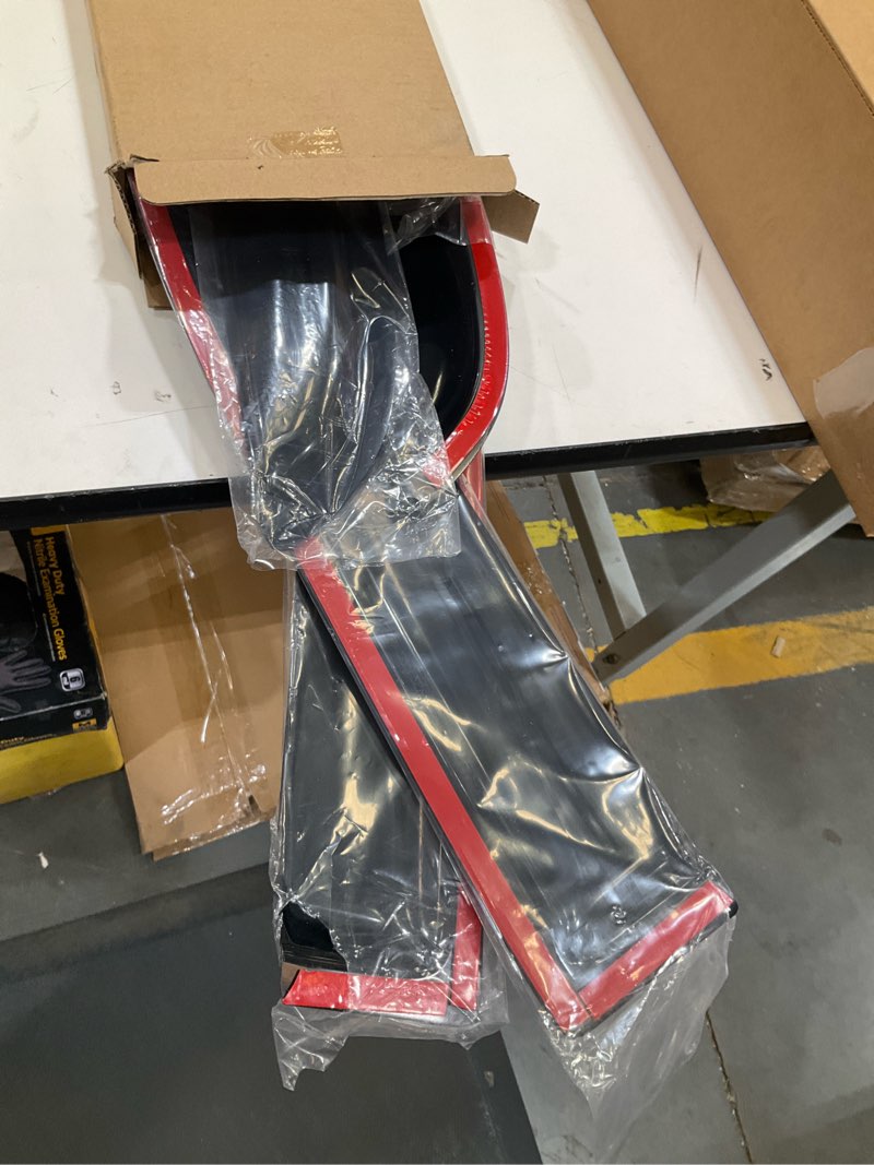 Condition photo showing Good Condition for wv94109 extra durable outside-mount car window visors rain guards, fit 2009-2018 dodge ram 1500 crew cab, 2010-2025 ram 2500 & 3500 crew cab/mega cab, 2019-2024 ram 1500 classic crew cab, smoke, 4-pcs outside mount