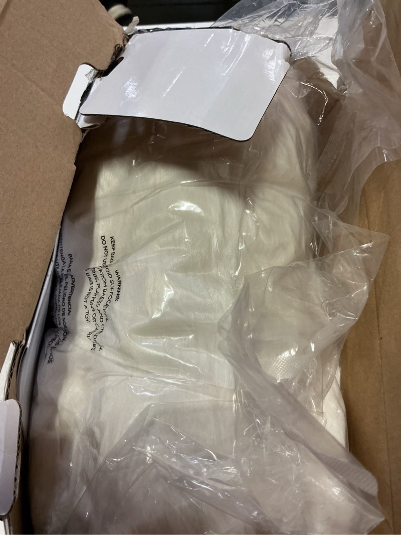 Condition photo showing New/Like New for Faux Fur Heated Blanket Throw White - Luxury Fluffy Rabbit Bubble Electric Blanket with 6 Heating Levels, 4 Time Settings, Ideal Gift for Women, Machine Washable (50"x60") 01 - White Without Pillows Throw - 50" x 60"