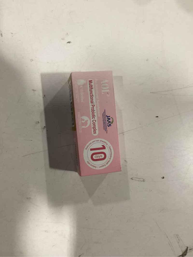 Condition photo showing New/Like New for Probiotics for Dogs & Cats, 3 in 1 Formula, Improve Hair Loss, Itchy Skin, Improves Bad Breath, Body Odor, with Iron, Zinc, Manganese & Vitamin C, Gut Health, Yeast Balance(10 Bottles)??Daily use? pink