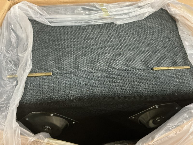 Condition photo showing Good Condition for 21.06”h dog stairs for high bed, 6-step pet stairs with split ottoman design - tall dog steps convertible to bedside table nightstand, large non-slip stairs for big medium dogs to bed black xxl(21.06h)