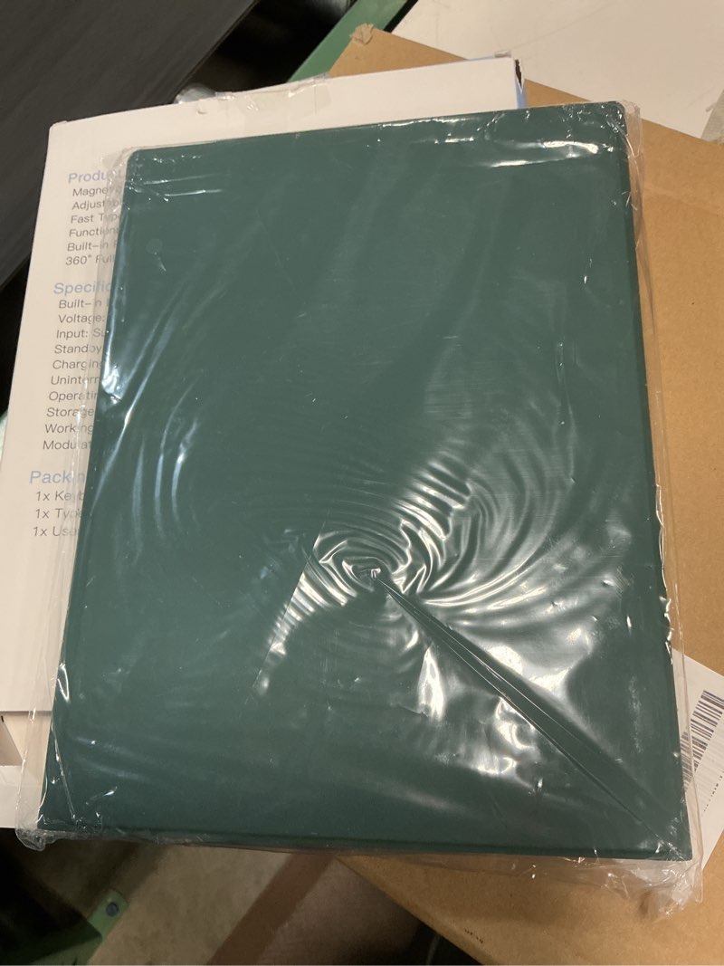 Condition photo showing New/Like New for hamile keyboard case for ipad 11th 10th generation - 7 colors backlit wireless detachable folio keyboard cover with pencil holder for ipad 11-inch a16 2025 10th gen 10.9 inch 2022 (midnight green)