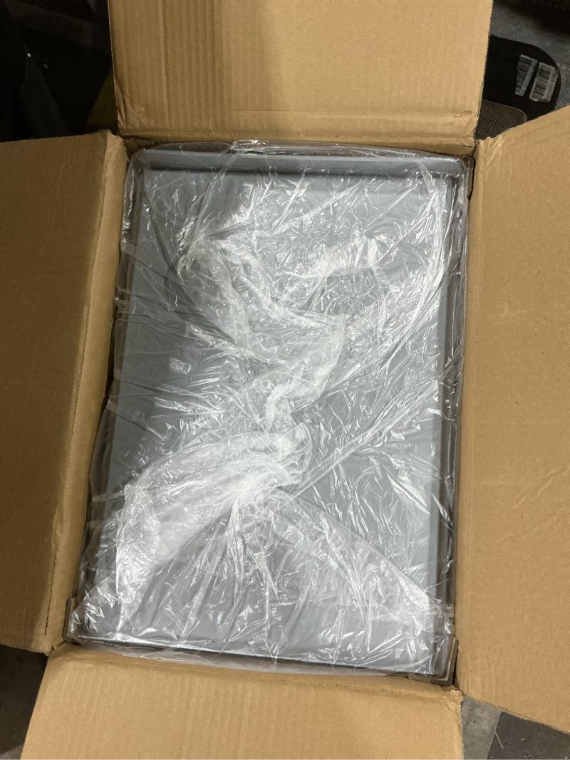 Condition photo showing As Is for jxgzyy Pull Out Kitchen Waste Bin Under Cabinet 20L+20L Double Sliding Trash Can with Lid and Handle Large Capacity Recycling Trash Container Bin Gray for Home Kitchen