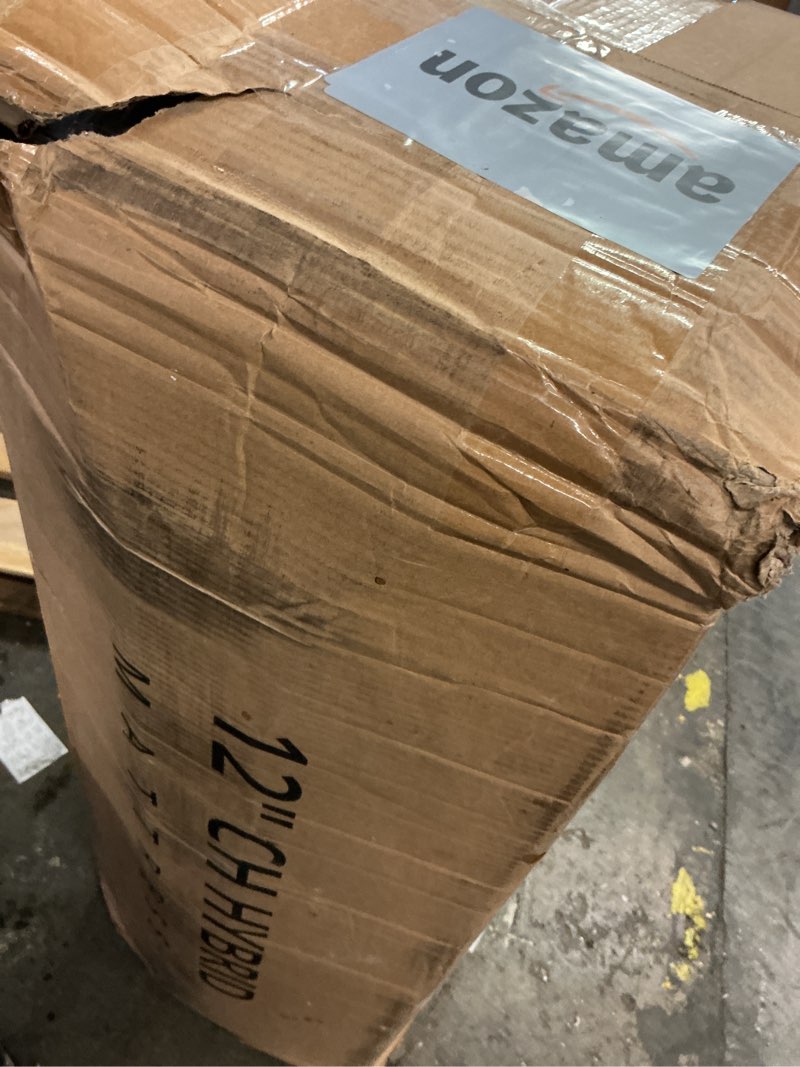 Condition photo showing Good Condition for 12 Inch King Size Mattress - 2025 Upgraded Hybrid Cooling Gel Memory Foam & Pocket Coils, Medium Firm Mattress in a Box for Back Neck Pain Relief, Motion Isolation, Edge Support, Breathable, White