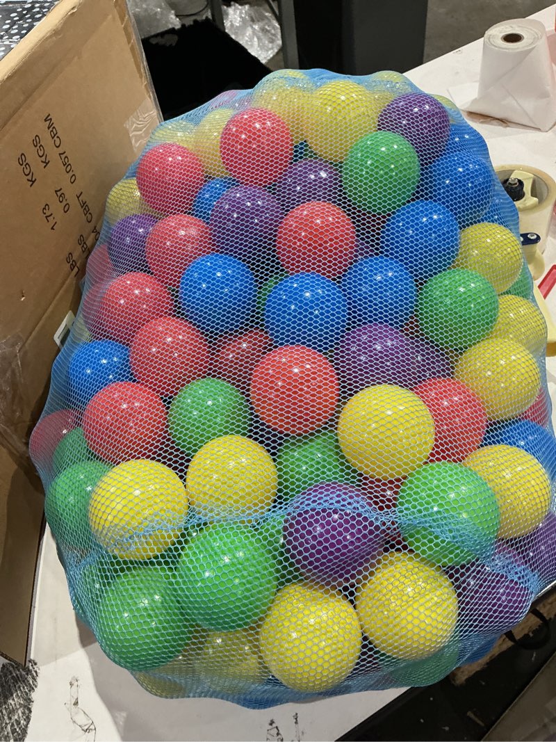 Condition photo showing Good Condition for sunny days entertainment 200 premium crush-resistant play balls for ball pits – non-toxic, bpa & phthalate free – vibrant assorted colors with zippered storage bag (2.5" diameter)